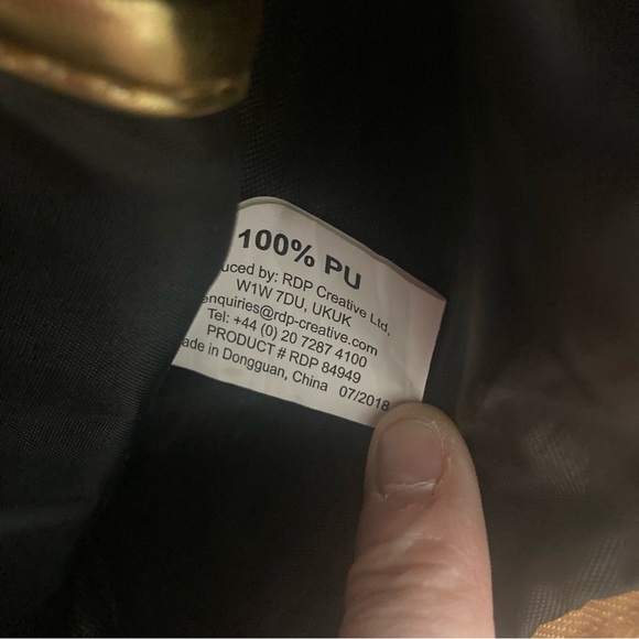 Bohemian Rhapsody Official Queen Movie Promotional Backpack Metallic Gold - Picture 9 of 13